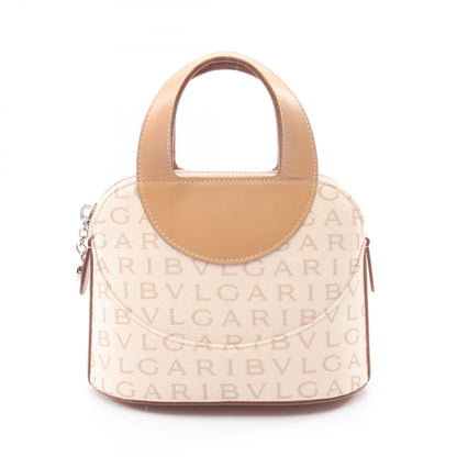 BVLGARI Logomania Mini Canvas Bag Beige