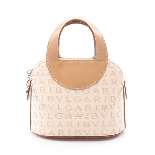 BVLGARI Logomania Mini Canvas Bag Beige