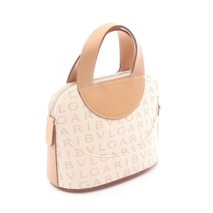 BVLGARI Logomania Mini Canvas Bag Beige