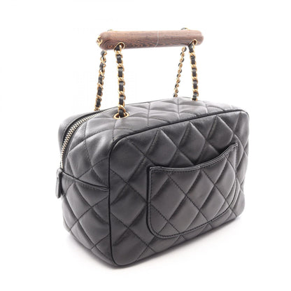 CHANEL Matelasse Mini 2-Way Bag Black