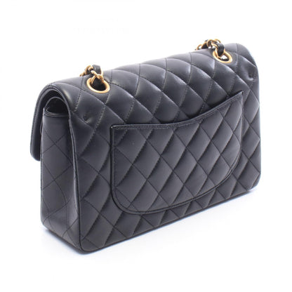 CHANEL Matelassé Double Flap Bag Black