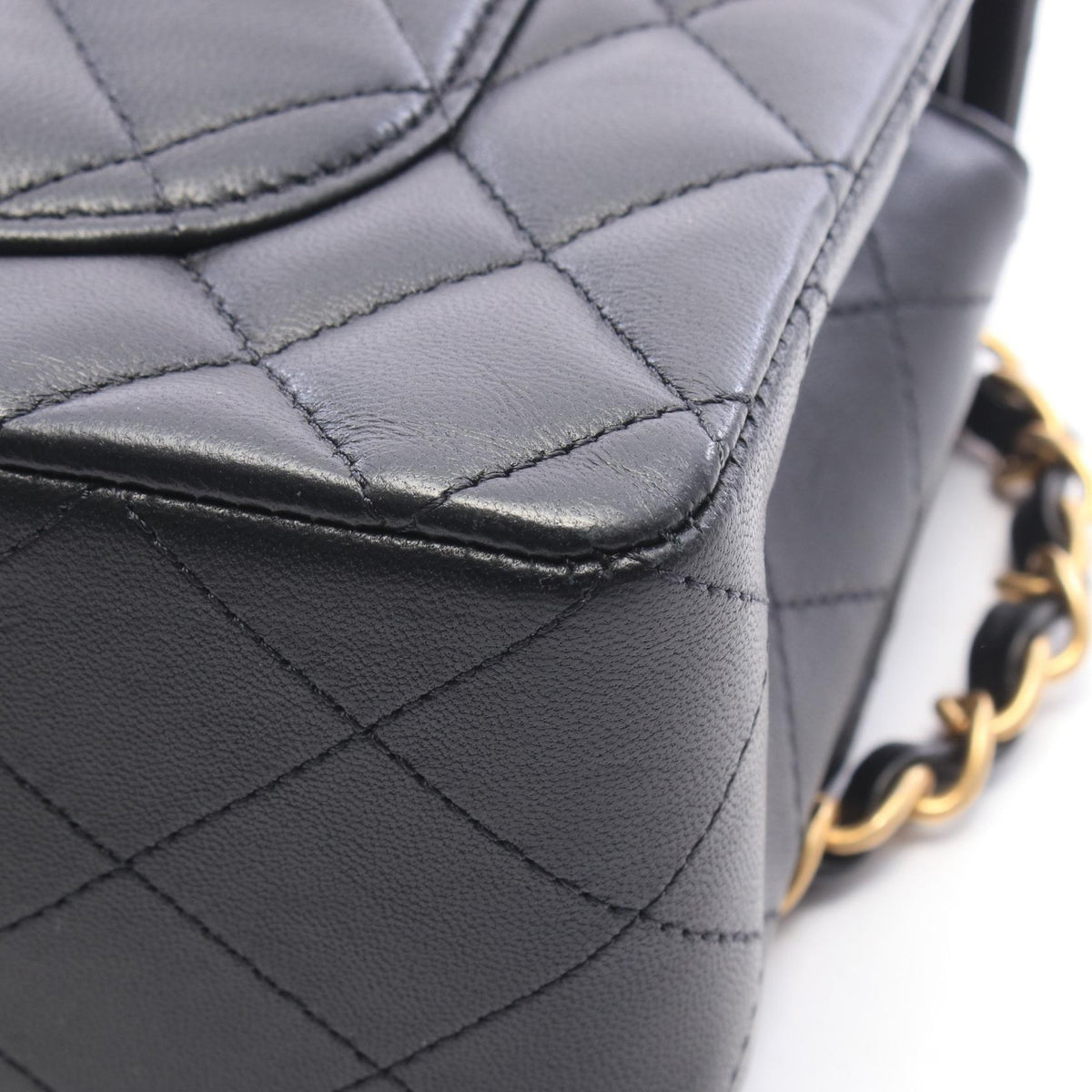 CHANEL Matelassé Double Flap Bag Black