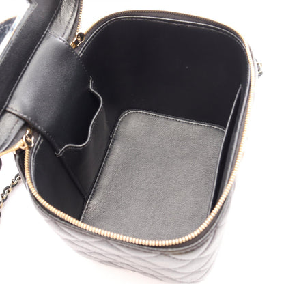 CHANEL Matelasse Caviar Skin Vanity Bag