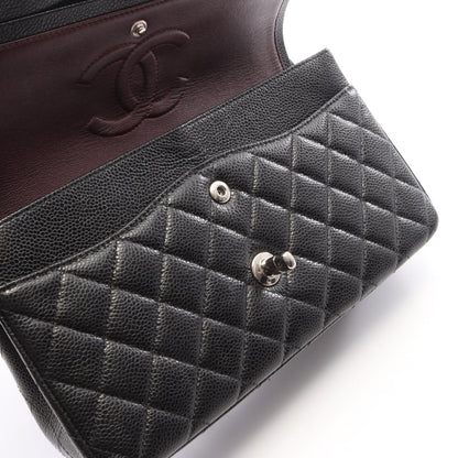 CHANEL Black Caviar Matelasse Shoulder Bag