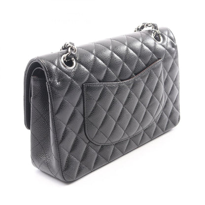CHANEL Black Caviar Matelasse Shoulder Bag