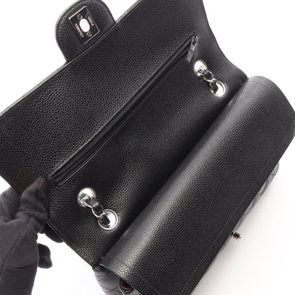 CHANEL Black Caviar Matelasse Shoulder Bag