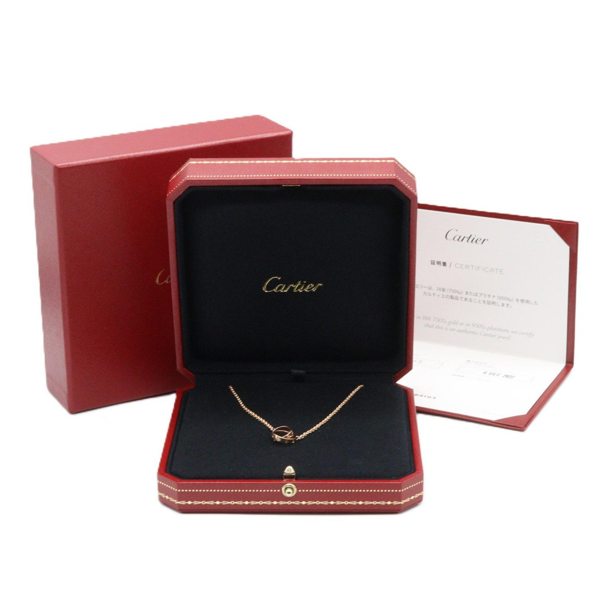 CARTIER Baby Love Necklace K18 Pink Gold