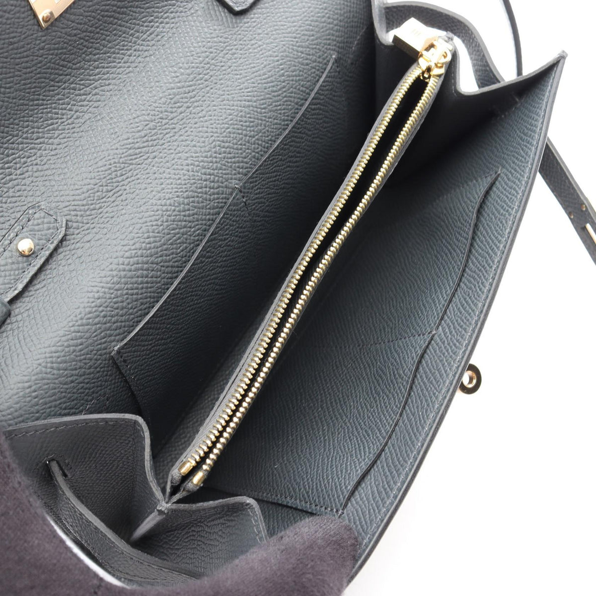 HERMES Kelly To Go Gris Misty Shoulder Bag