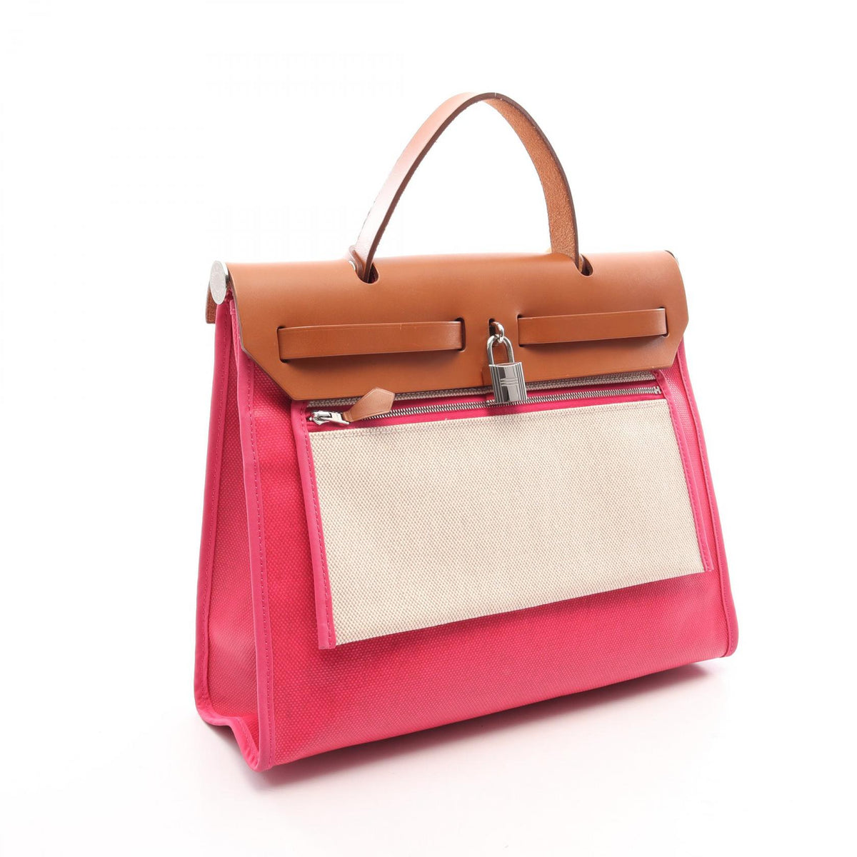 HERMES Herbag Zip PM Toile H Handle Bag