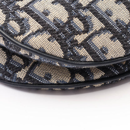 Dior Oblique Saddle Bag 2-Way Bag Beige