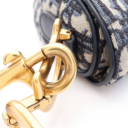 Dior Oblique Saddle Bag 2-Way Bag Beige
