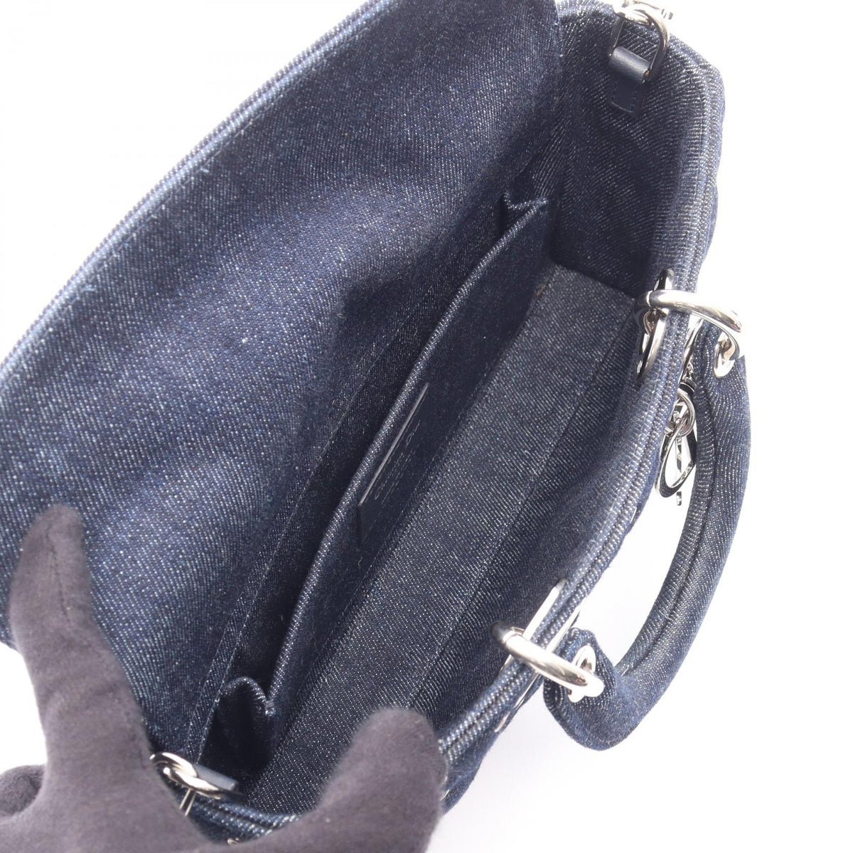 Dior Lady D-Joy Blue Denim 3WAY Handbag