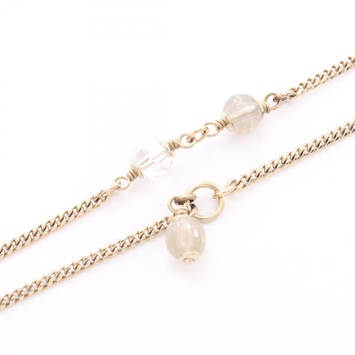 CHANEL D20K CC Mark Necklace Gold