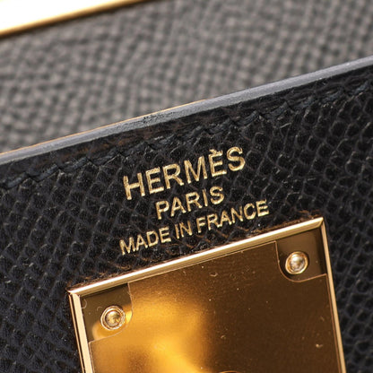 HERMES Kelly 28 Sellier Leather Handbag