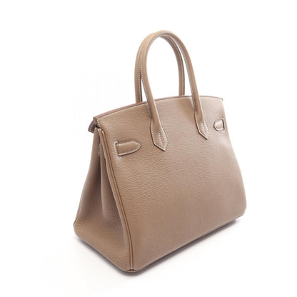 HERMES Birkin 30 Etoupe Togo Hardware Bag Gray