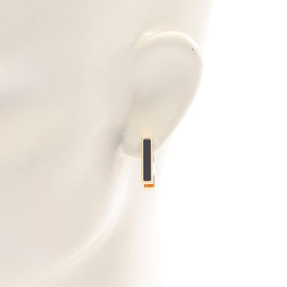 HERMES H Motif Single Gold Plated Earring Gold