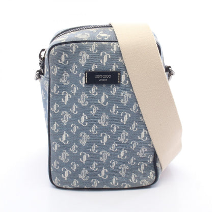 JIMMY CHOO Kimi Camera Canvas Bag Blue