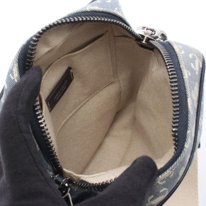 JIMMY CHOO Kimi Camera Canvas Bag Blue