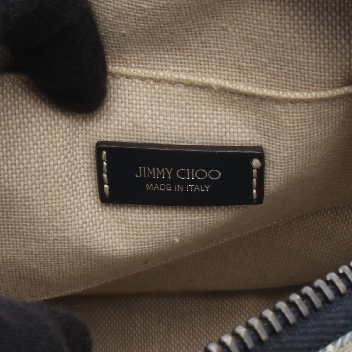 JIMMY CHOO Kimi Camera Canvas Bag Blue