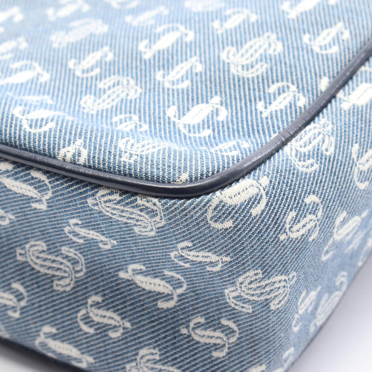 JIMMY CHOO Kimi Camera Canvas Bag Blue
