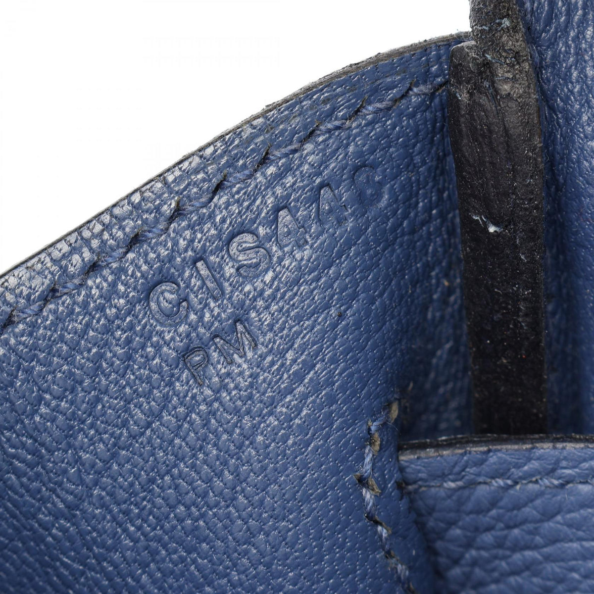 HERMES Birkin 30 Bleu Handbag Blue