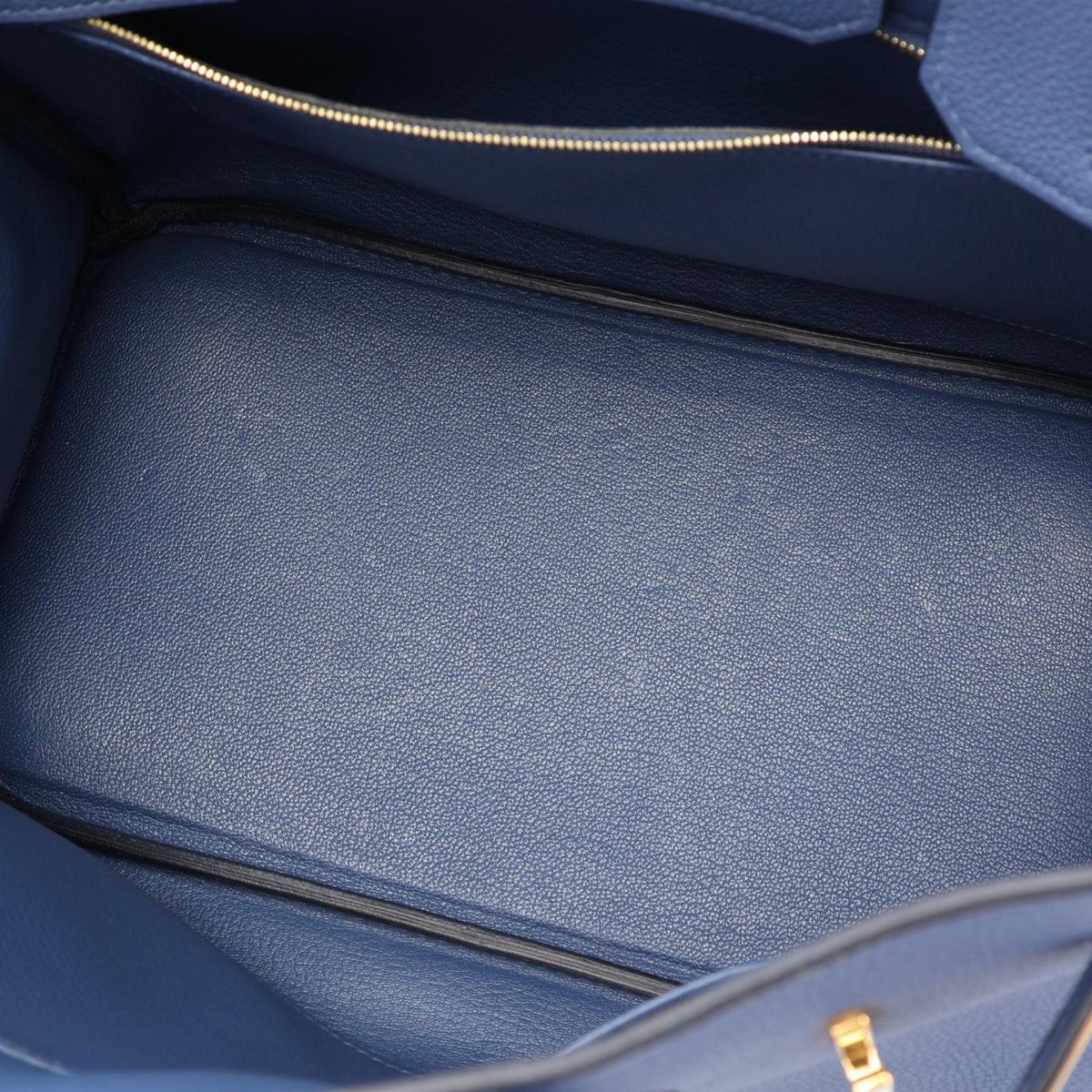 HERMES Birkin 30 Bleu Handbag Blue