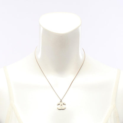 CHANEL Coco Mark Necklace Gold Plated