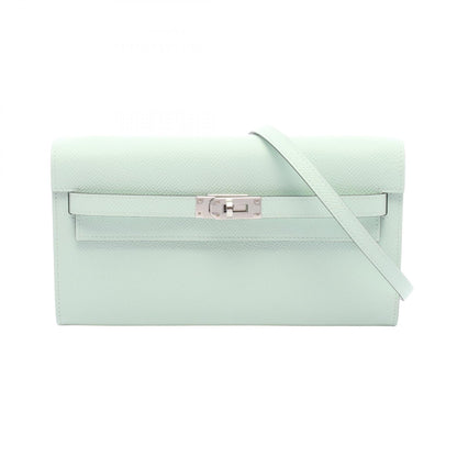 HERMES Kelly To Go Veau Epsom Bag Green