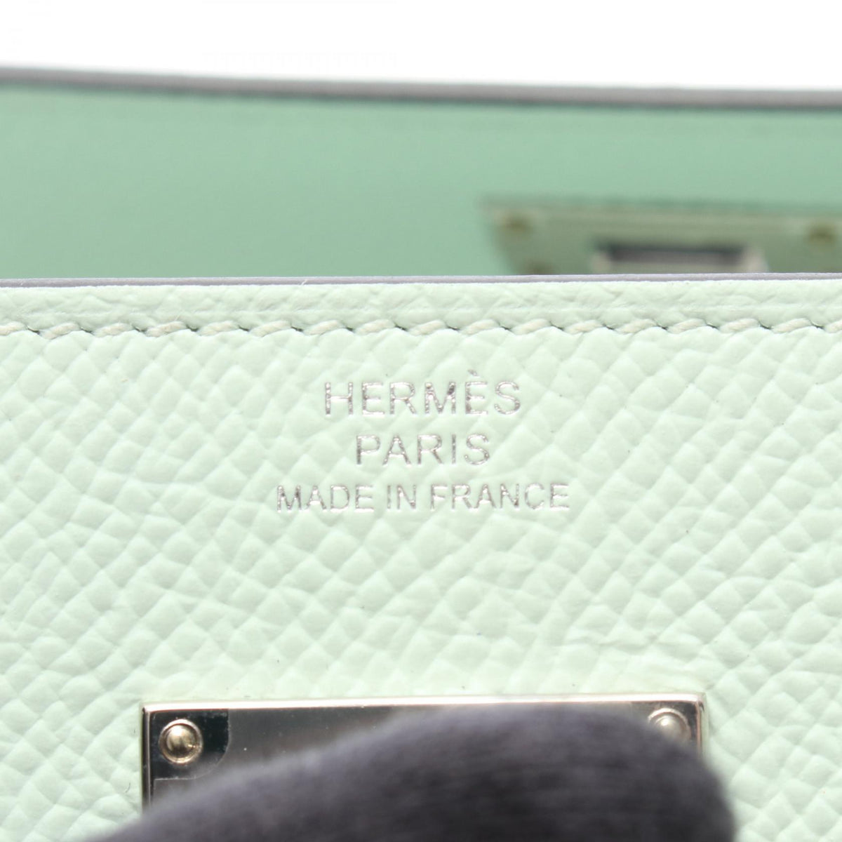 HERMES Kelly To Go Veau Epsom Bag Green