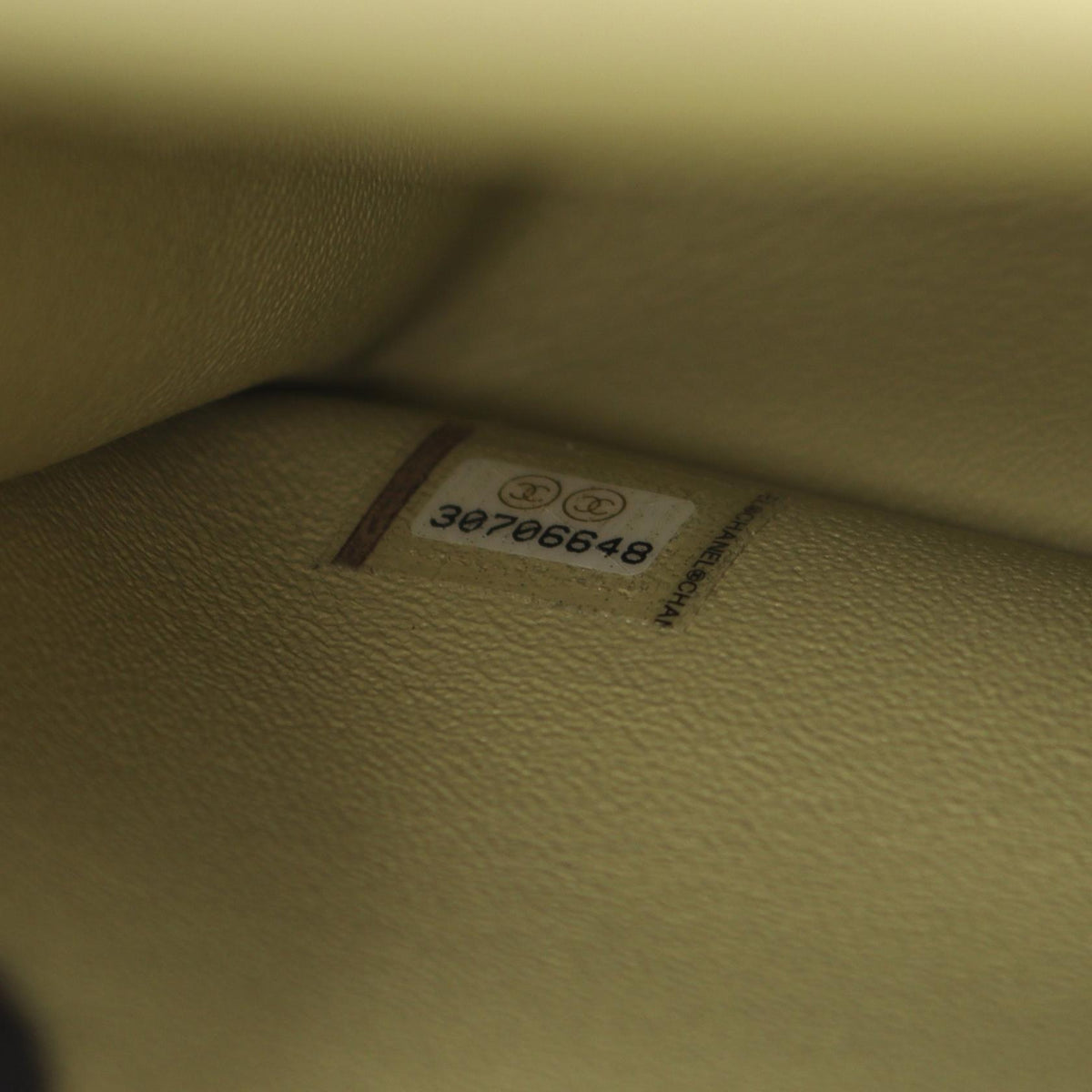 CHANEL 2.55 Matelasse Fur Bag Green
