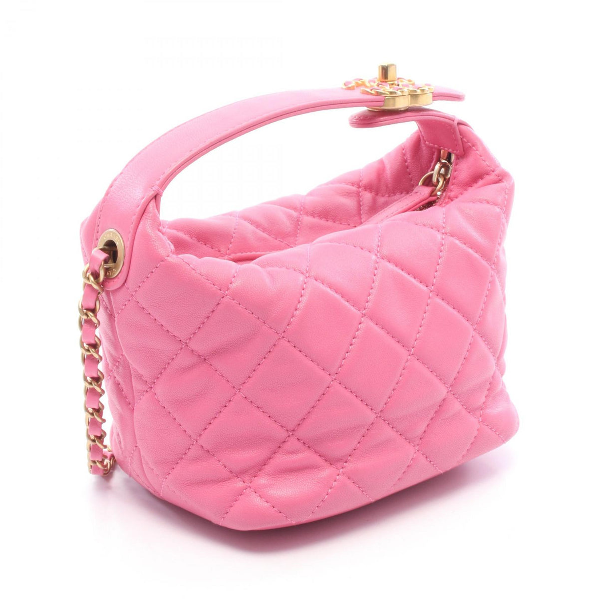 CHANEL 19 Matelassé Small Hobo Bag Pink