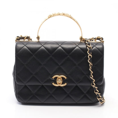CHANEL Matelasse Top Handle Shoulder Bag