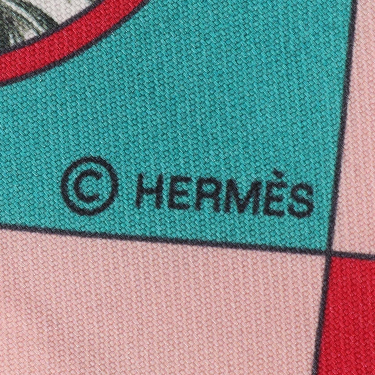 HERMES Twilly Colliers de Chiens Pink Silk Scarf