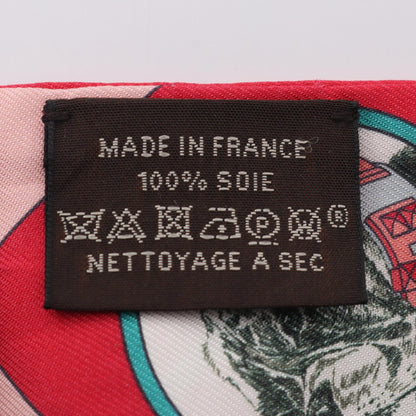 HERMES Twilly Colliers de Chiens Pink Silk Scarf