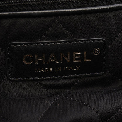 CHANEL 22 Large Leather Backpack Black