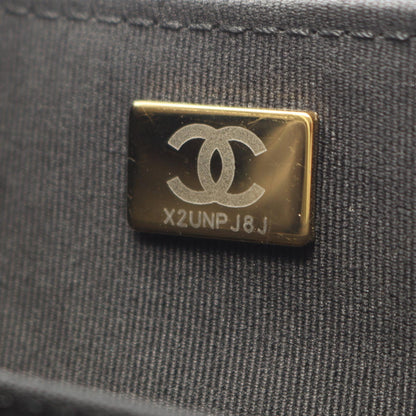 CHANEL Matelasse Top Handle 2WAY Bag Black