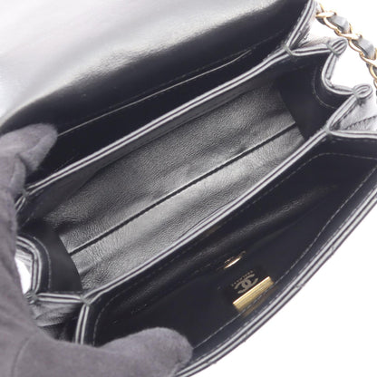 CHANEL Mini Matelasse Shoulder Bag Black