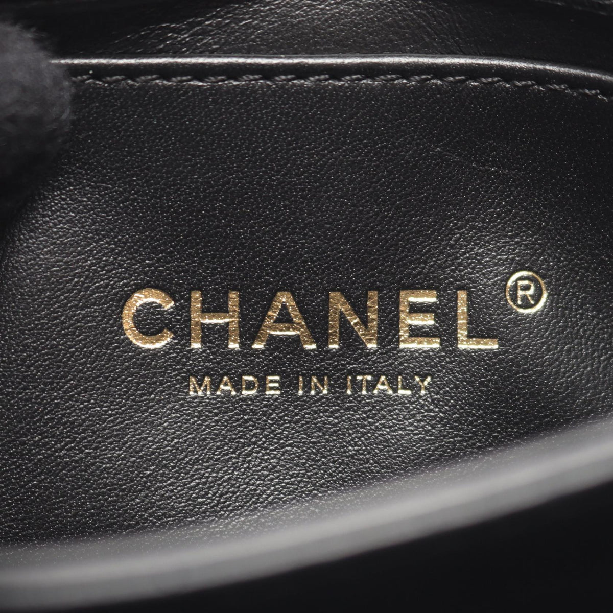 CHANEL Mini Matelasse Shoulder Bag Black