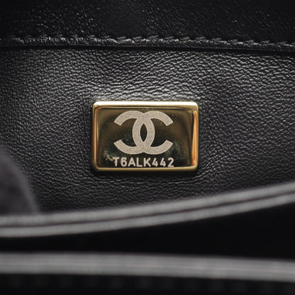 CHANEL Mini Matelasse Shoulder Bag Black