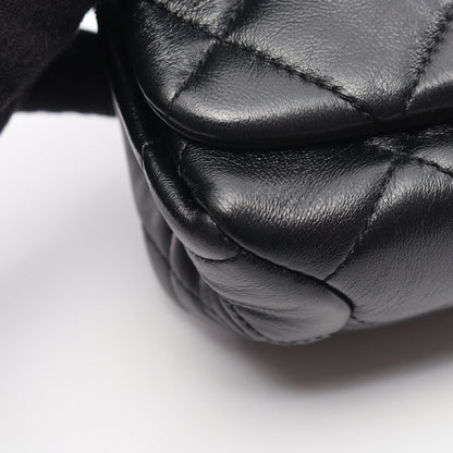 CHANEL Mini Matelasse Shoulder Bag Black