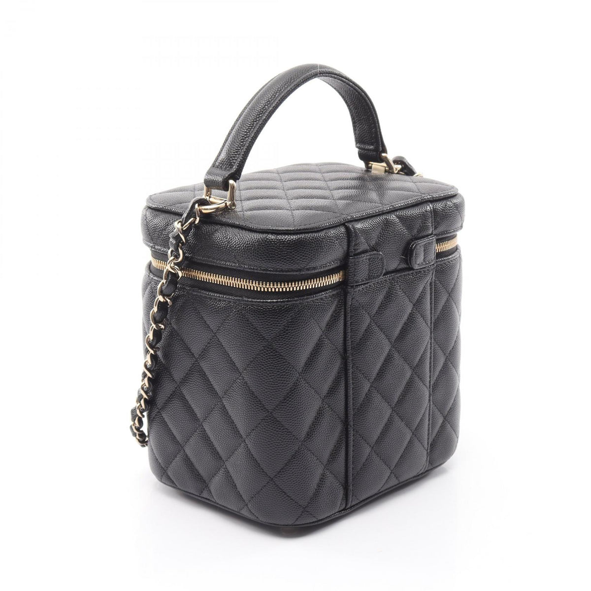 CHANEL Matelasse Caviar Skin Bag Black
