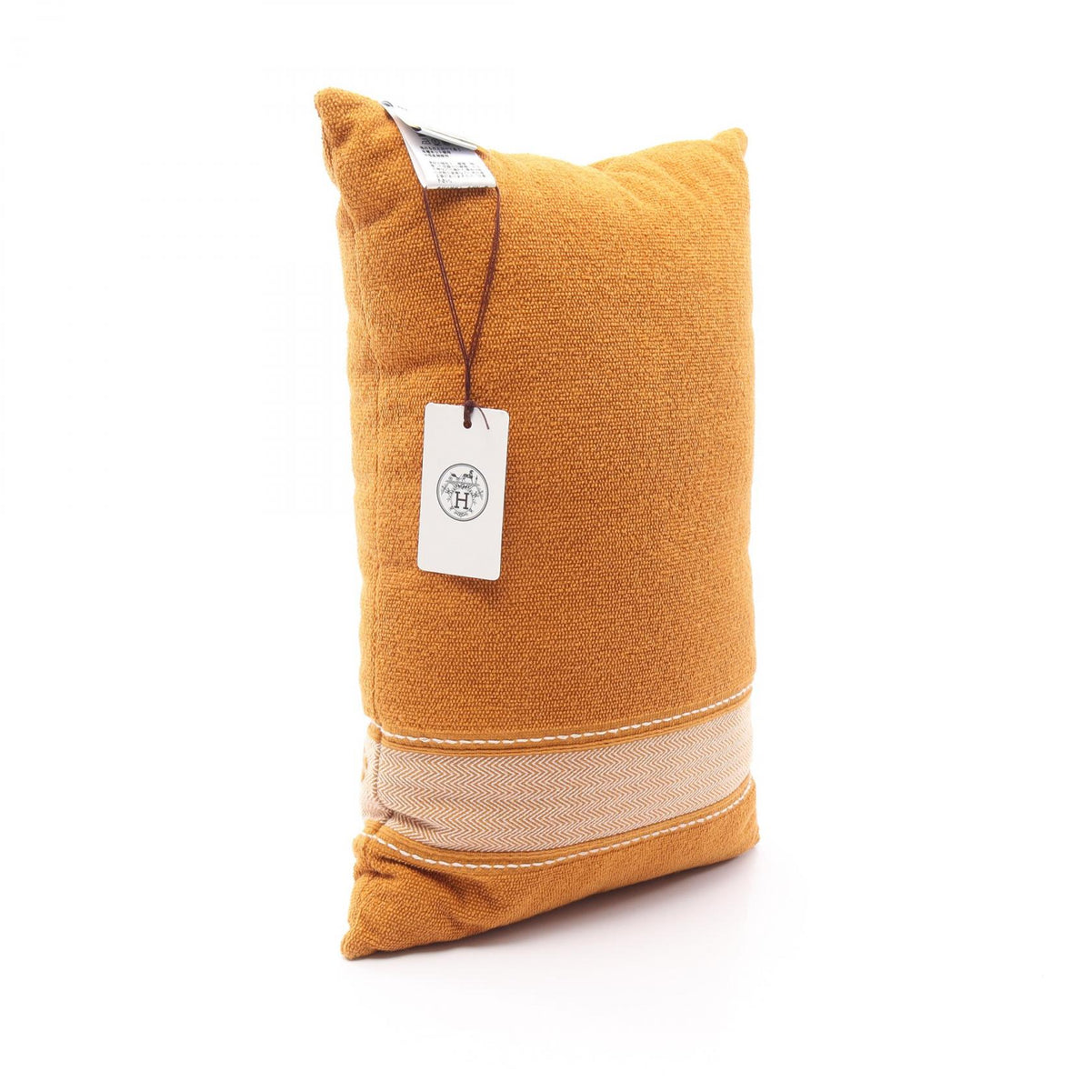 HERMES Yachting Beach Cushion Cotton Brown