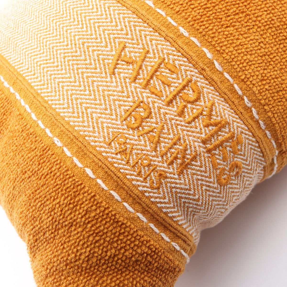 HERMES Yachting Beach Cushion Cotton Brown