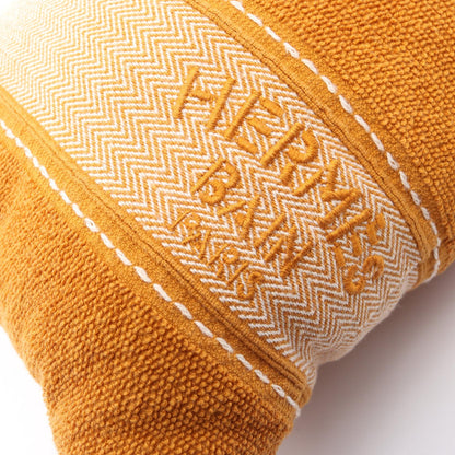 HERMES Yachting Beach Cushion Cotton Brown
