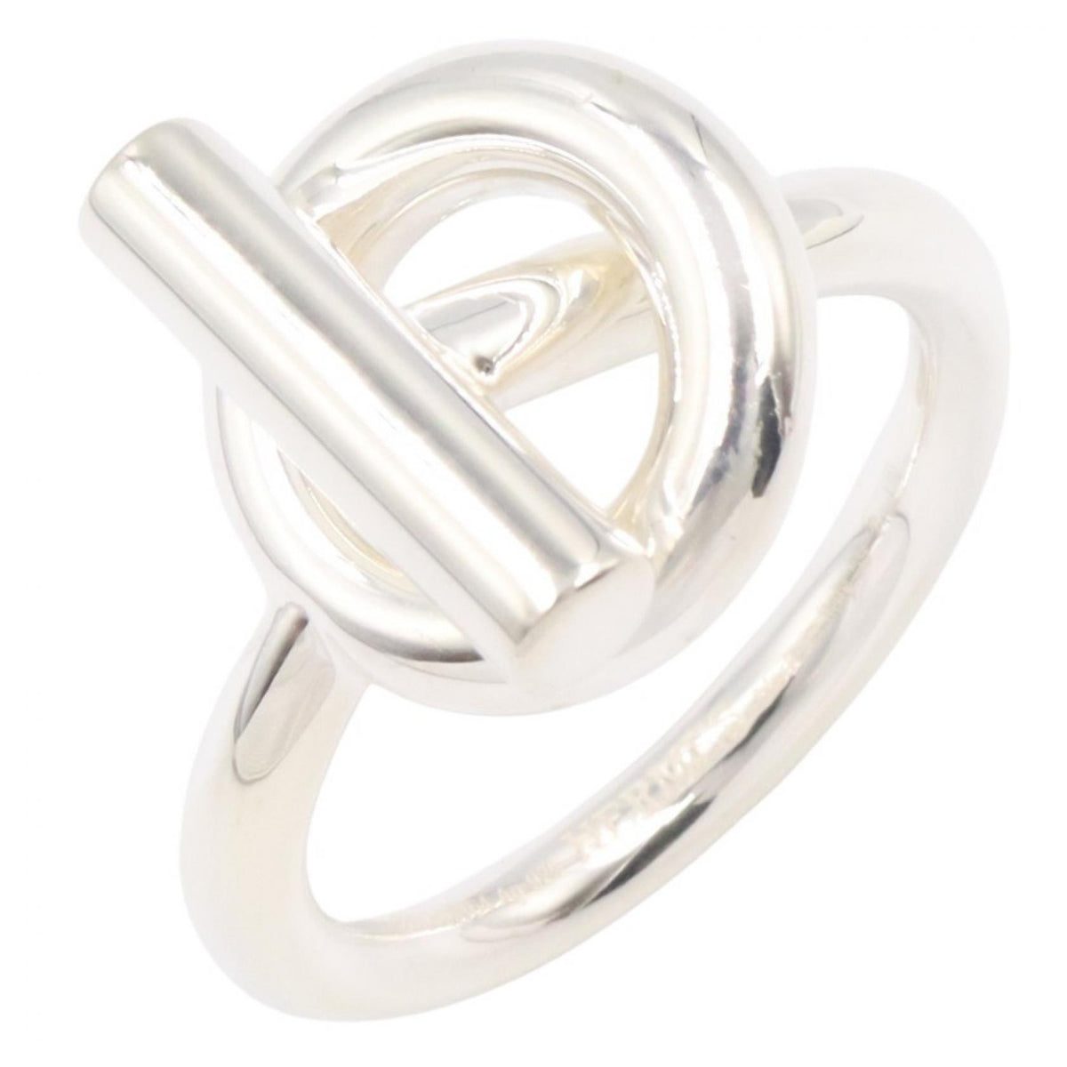 HERMES Echappee MM Ring Sterling Silver Size JP 18