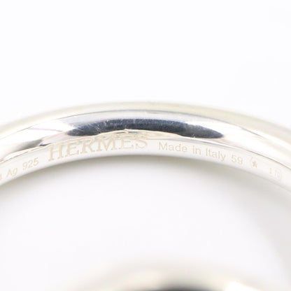 HERMES Echappee MM Ring Sterling Silver Size JP 18