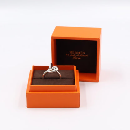 HERMES Echappee MM Ring Sterling Silver Size JP 18