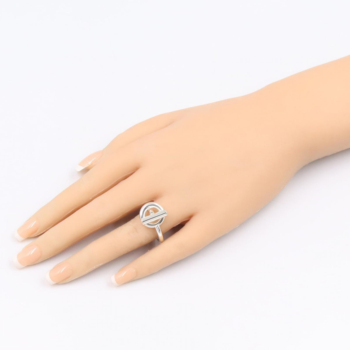 HERMES Echappee MM Ring Sterling Silver Size JP 18
