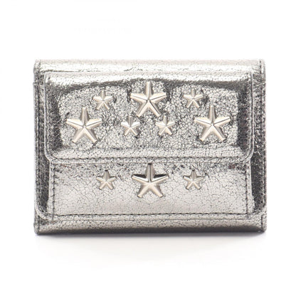 JIMMY CHOO Nemo Star Studs Wallet Silver