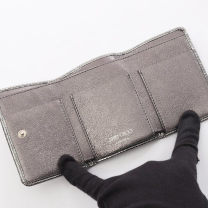 JIMMY CHOO Nemo Star Studs Wallet Silver